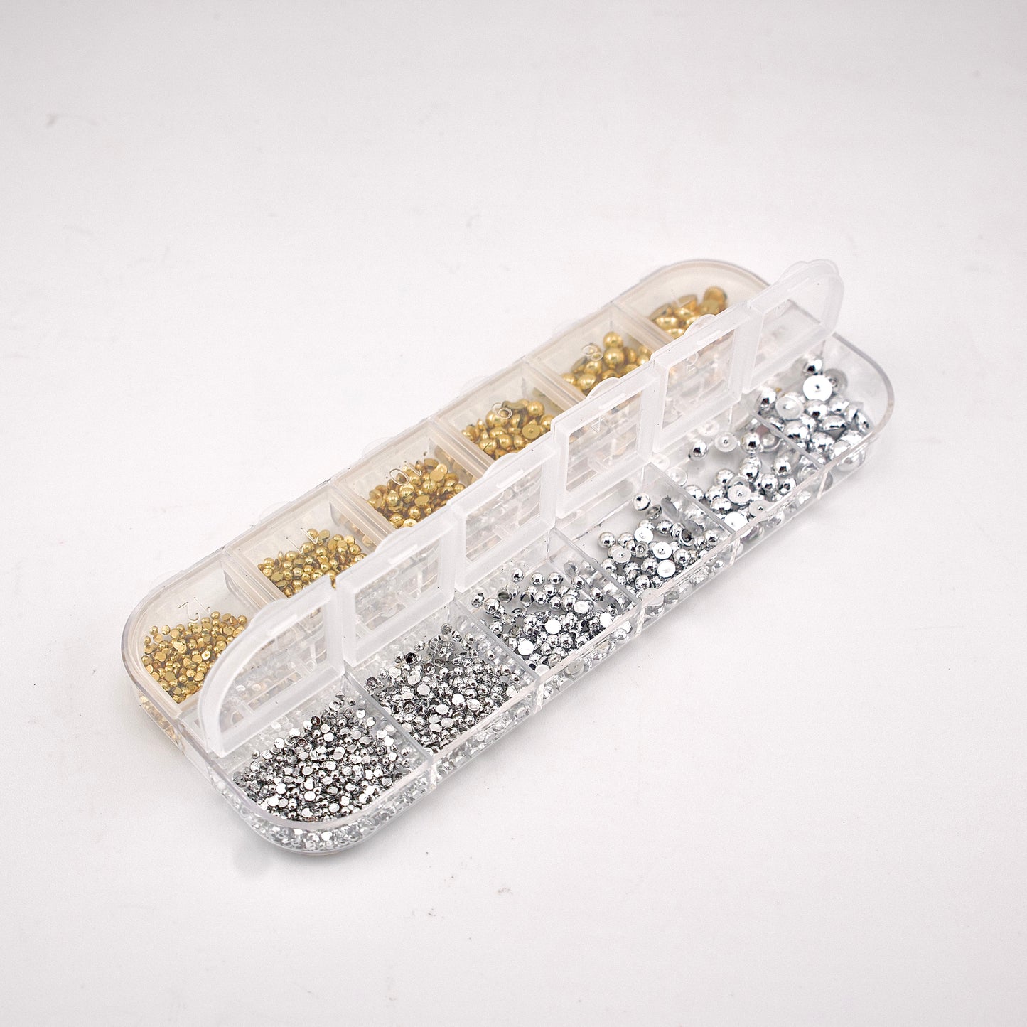 Gold and Silver Beads Nail Charm