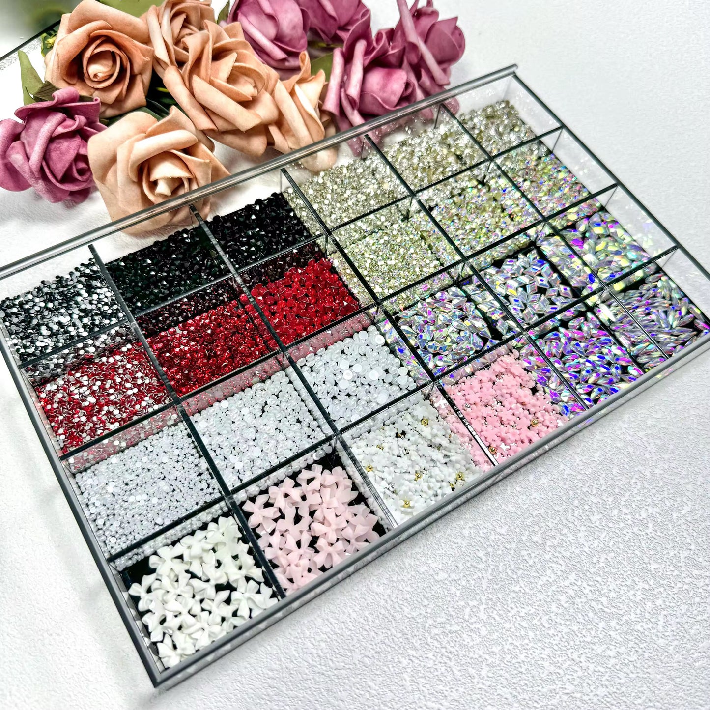Luxury Rhinestone Nail Box