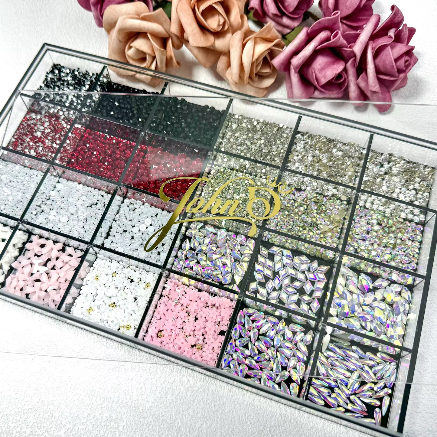 Luxury Rhinestone Nail Box