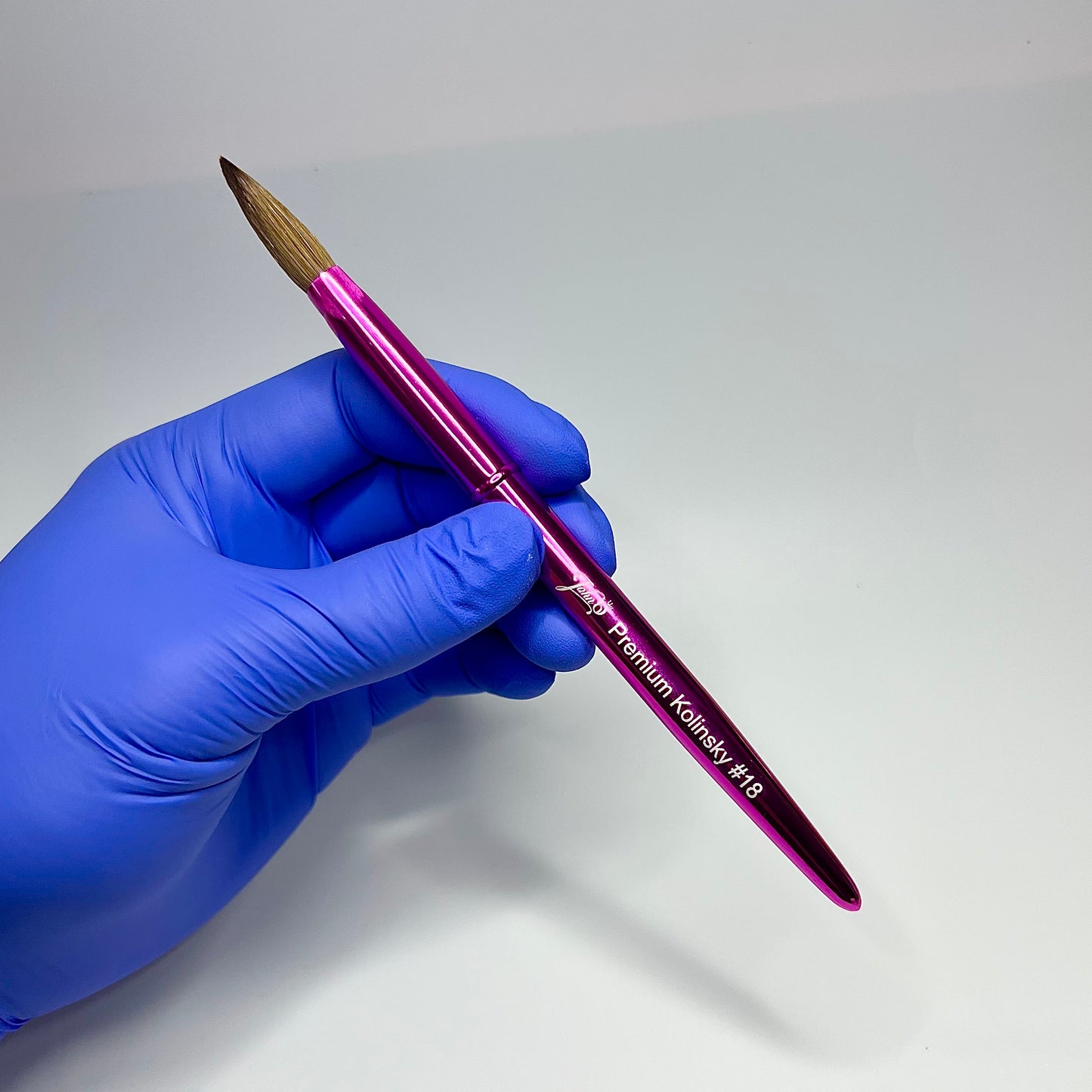 Pink Kolinsky Nail Brush ( Bấm Cọ)