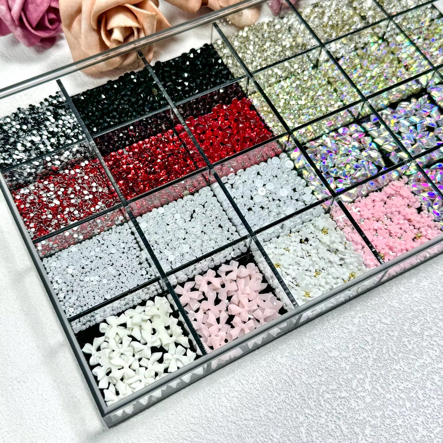 Luxury Rhinestone Nail Box