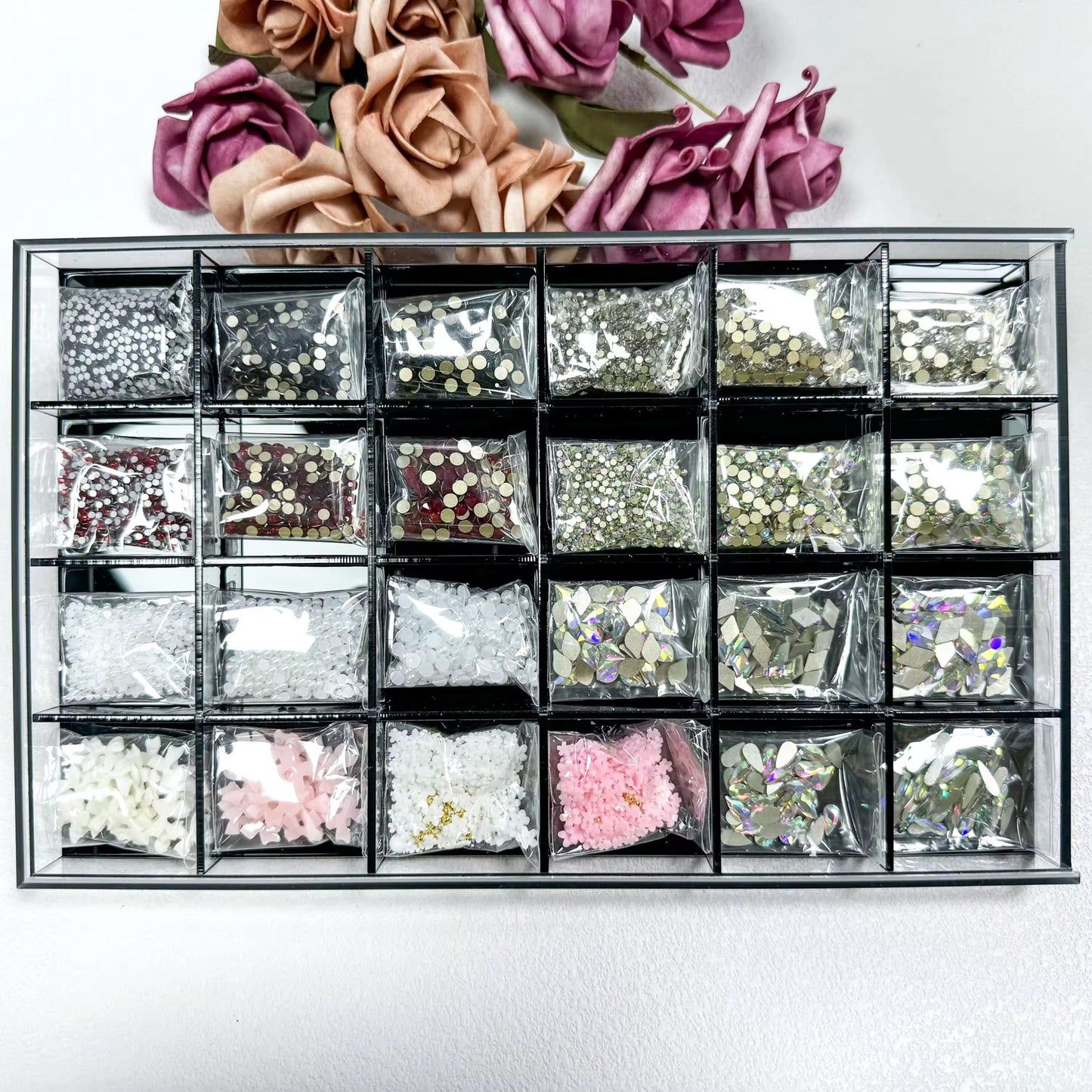 Luxury Rhinestone Nail Box