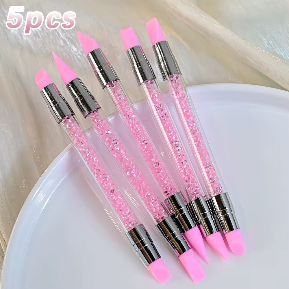 Combo 5 Bút Silicon Nặn Hoa Gel 3D (Pink)