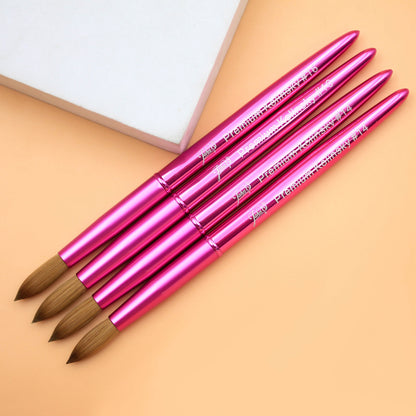 Pink Kolinsky Nail Brush ( Bấm Cọ)