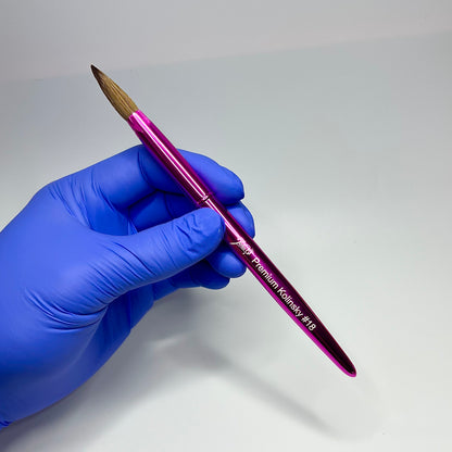 Pink Kolinsky Nail Brush ( Bấm Cọ)