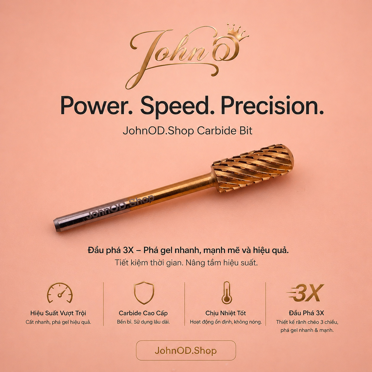 Đầu Phá Gel 3X - Small Barrel