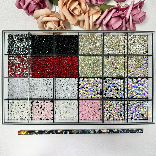 Luxury Rhinestone Nail Box