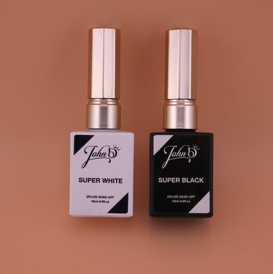 Super Black and White Gel Polish