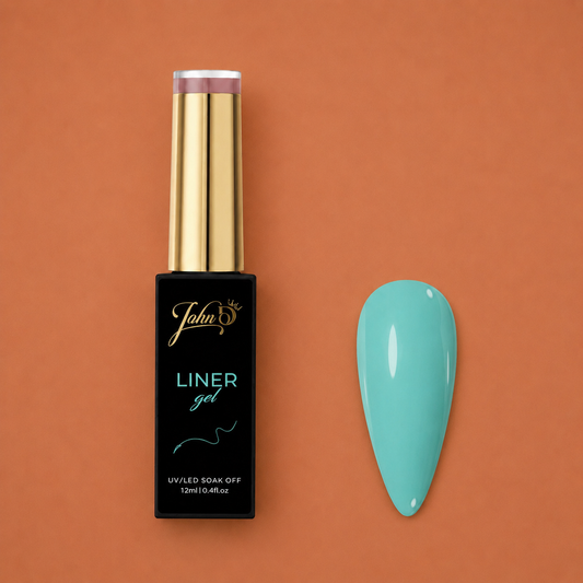 Turquoise Gel Line Art