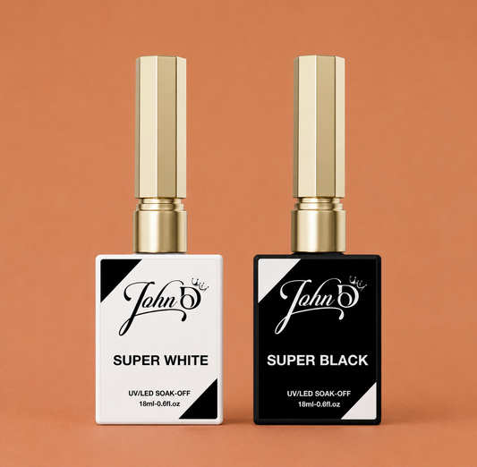 Super Black and White Gel Polish